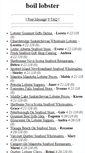 Mobile Screenshot of boillobster.wholesalelivelobster.com