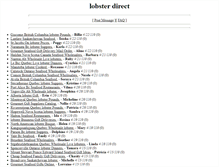 Tablet Screenshot of lobsterdirect.wholesalelivelobster.com