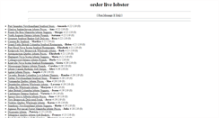 Desktop Screenshot of orderlivelobster.wholesalelivelobster.com